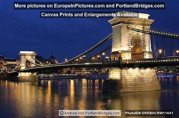 Chain Bridge Dusk, Budapest