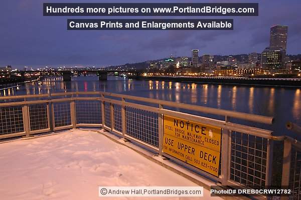 Portland, Willamette River, from Snowy Bank