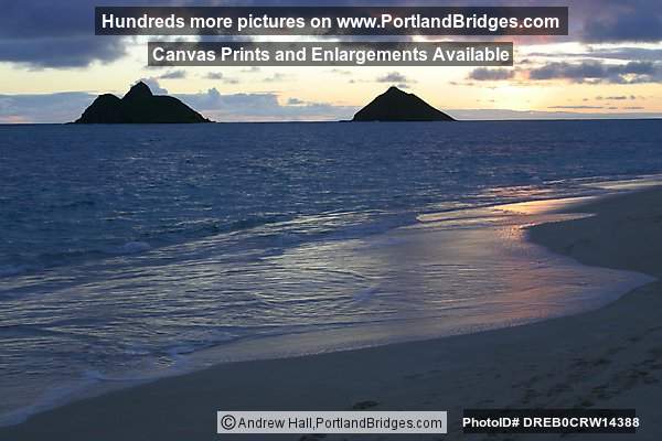 Oahu, Hawaii:  Lanikai Beach, Sunrise