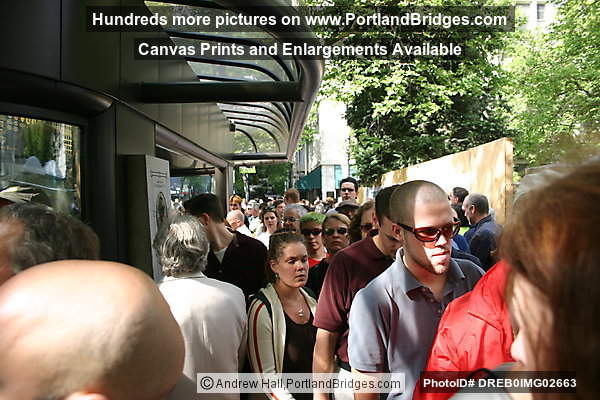 John Kerry Rally, Portland, Pioneer Courthouse Square, 2004