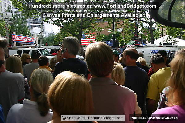 John Kerry Rally, Portland, Pioneer Courthouse Square, 2004