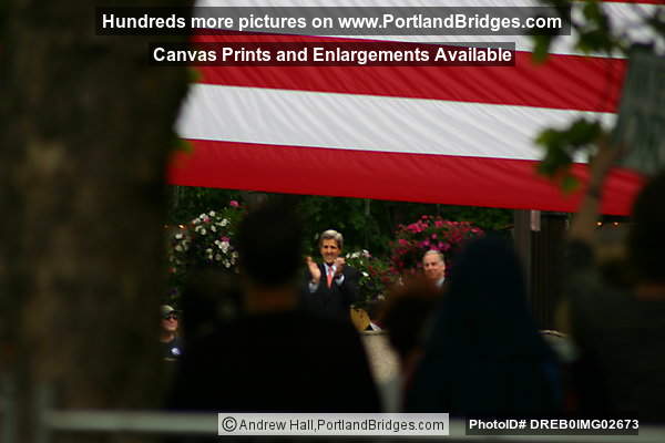 John Kerry Rally, Portland, Pioneer Courthouse Square, 2004