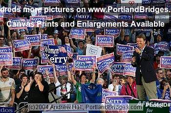 John Edwards Rally Portland