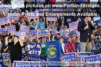 John Edwards Rally Portland