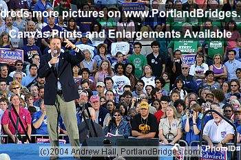 John Edwards Rally Portland