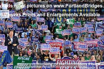 John Edwards Rally Portland