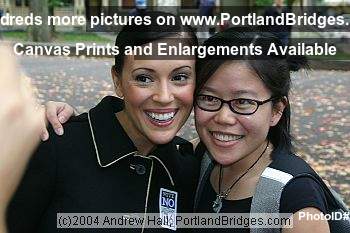 Alyssa Milano GOTV rally (Portland, Oregon)