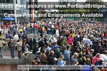 Michael Moore Rally for John Kerry, Portland State University, 2004