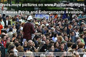 Michael Moore Rally for John Kerry, Portland State University, 2004