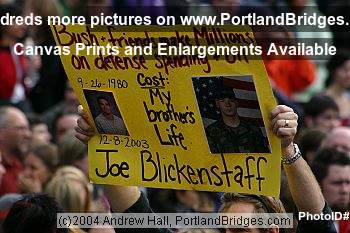 Michael Moore Rally for John Kerry, Portland State University, 2004
