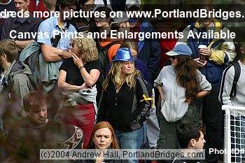 Michael Moore Rally for John Kerry, Portland State University, 2004