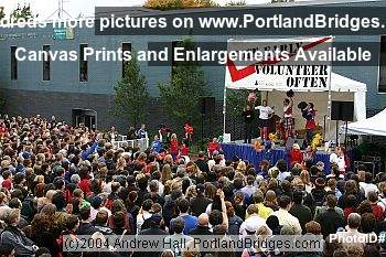 Michael Moore Rally for John Kerry, Portland State University, 2004