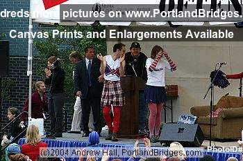 Michael Moore Rally for John Kerry, Portland State University, 2004