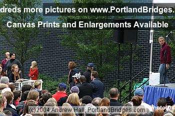 Michael Moore Rally for John Kerry, Portland State University, 2004