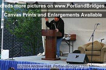 Michael Moore Rally for John Kerry, Portland State University, 2004