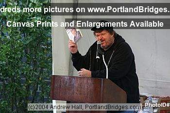 Michael Moore Rally for John Kerry, Portland State University, 2004