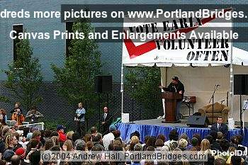 Michael Moore Rally for John Kerry, Portland State University, 2004