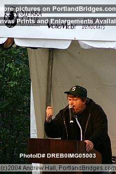 Michael Moore Rally for John Kerry, Portland State University, 2004