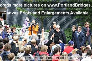 Michael Moore Rally for John Kerry, Portland State University, 2004