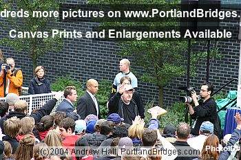 Michael Moore Rally for John Kerry, Portland State University, 2004