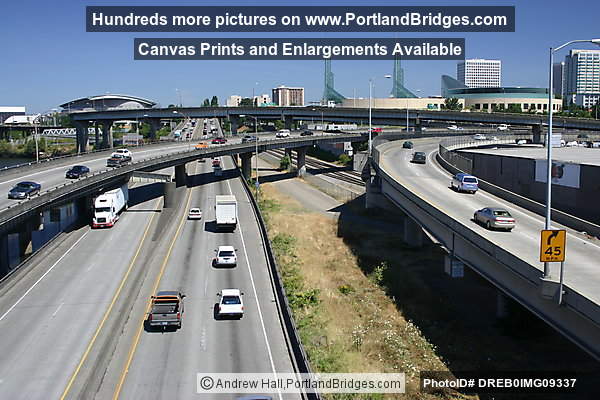 I-5 from Burnside Bridge, Daytime (Portland, Oregon)