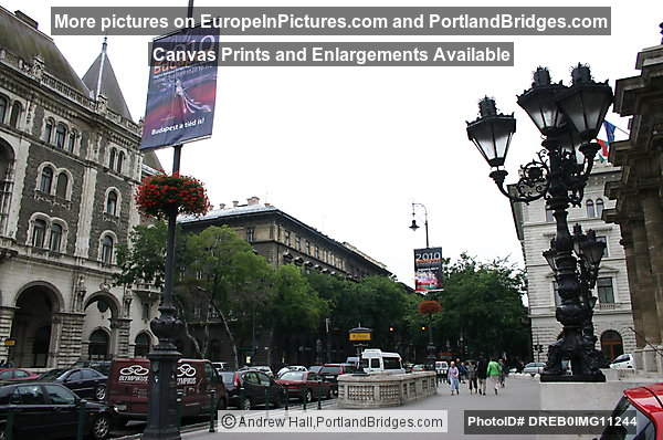 Outside Budapest Opera House