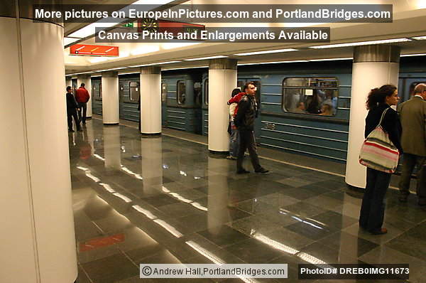 Inside Budapest Underground Station