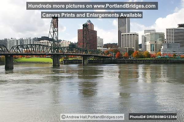 Hawthorne Bridge, Willamette River, Portland Buildings, Daytime