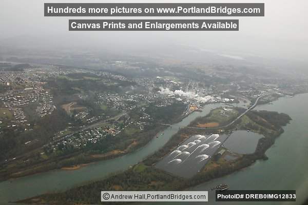 Camas, Washington from the air (Portland, Oregon)