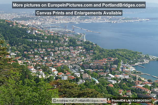 View of Trieste from Strada Vicentina