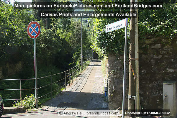 Steps up to San Rocco from Camogli