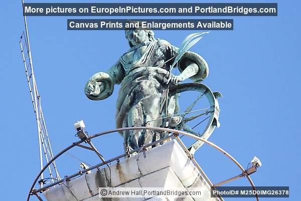 Saint Euphemia Statue, On Top Of The Church Bell Tower