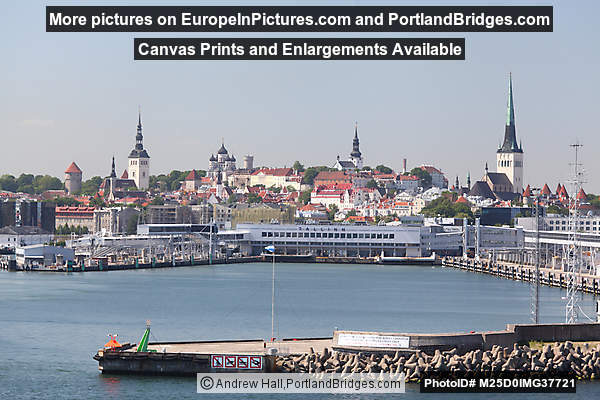 View of Tallinn from Ferry