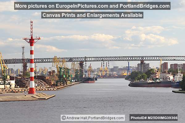Bridge under construction near St. Petersburg