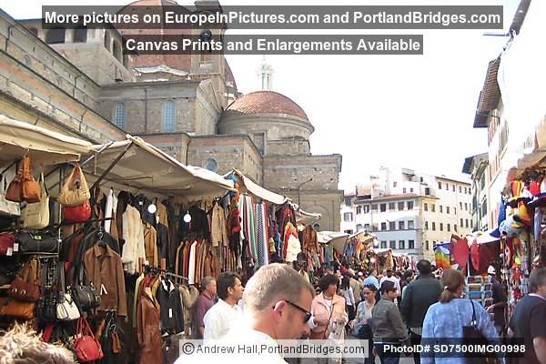 Street markets in Florence