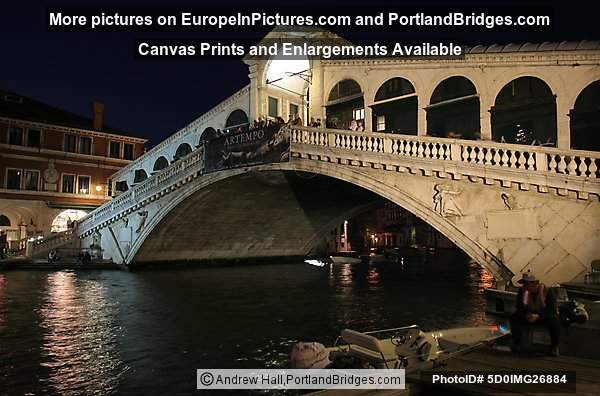 Rialto Bridge at Night, Venice