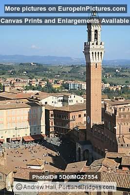 Siena Town Square, Tuscany, Italy