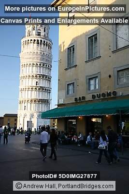 Pisa, Italy, streets and the Tower