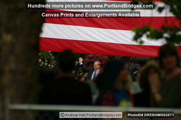John Kerry Rally, Portland, Pioneer Courthouse Square, 2004