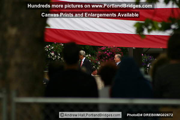 John Kerry Rally, Portland, Pioneer Courthouse Square, 2004