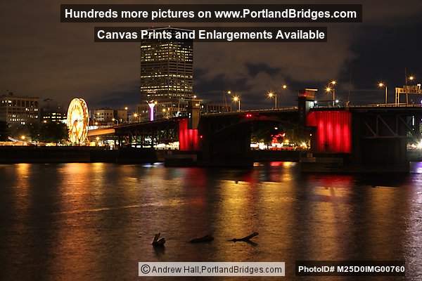 US Bancorp Tower, Rose Festival Ferris Wheel, Morrison Bridge (Portland, Oregon)