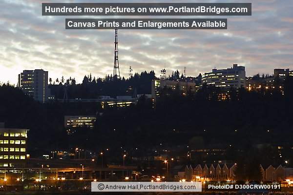 OHSU, Dusk, Clouds (Portland, Oregon)