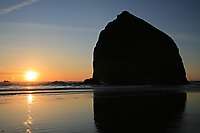 Oregon Coast Cannon Beach Sunset 