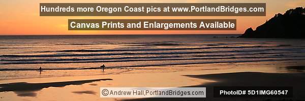 Sunset, Short Sands Beach, Oswald West State Park, Oregon Coast