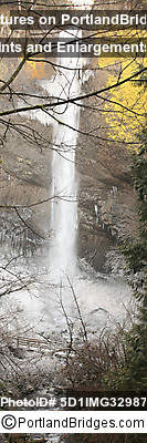 Latourell Falls, Icy, Columbia River Gorge, Oregon