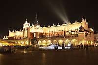 Rynek, Cloth Hall at Night, Krakow