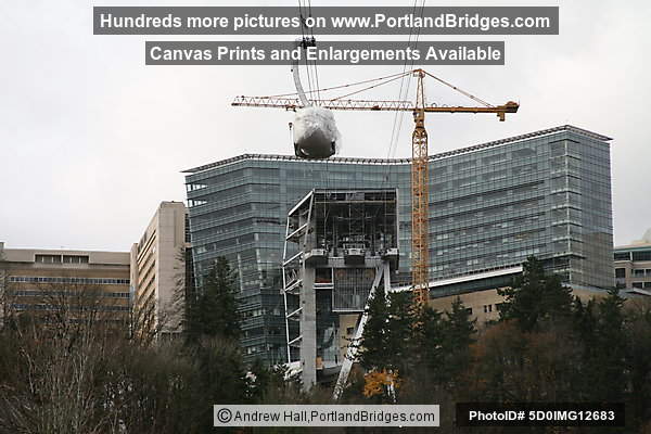 OHSU and Portland Aerial Tram Car, construction