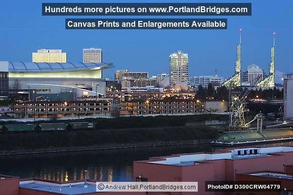 Portland Memorial Coliseum Oregon Convention Center, Dusk