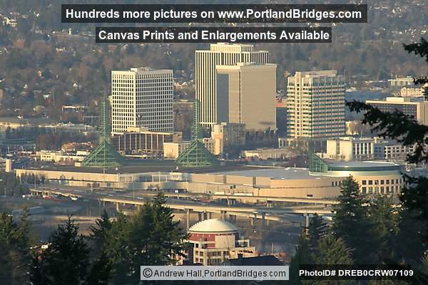 Oregon Convention Center, NE Portland, from Council Crest
