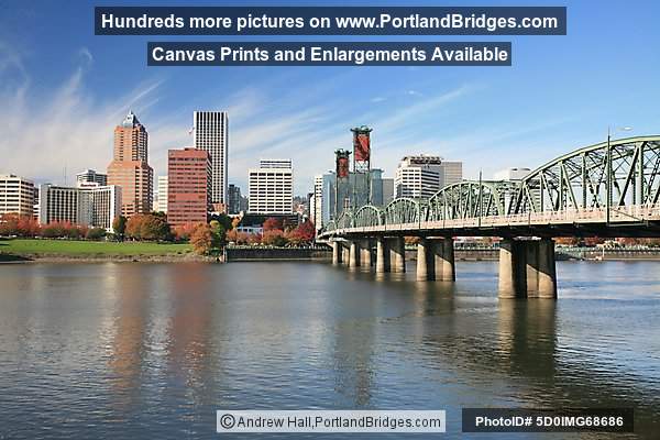 Portland Cityscape, Hawthorne Bridge